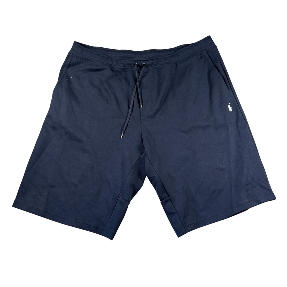 Polo Ralph Lauren Sweat Shorts Mens HTF 2XLT Blue Pocket Preppy Old Money - Picture 2 of 10